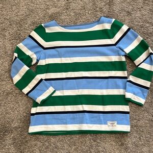 TALBOTS striped boatneck tee